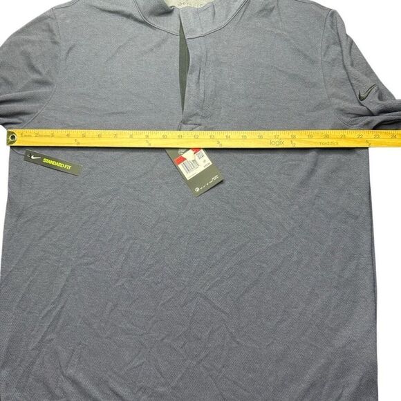NWT Nike Dri Fit Standard Fit 1/4 Zip Pullover Mens Dark Plum Golf Preppy - Picture 11 of 12